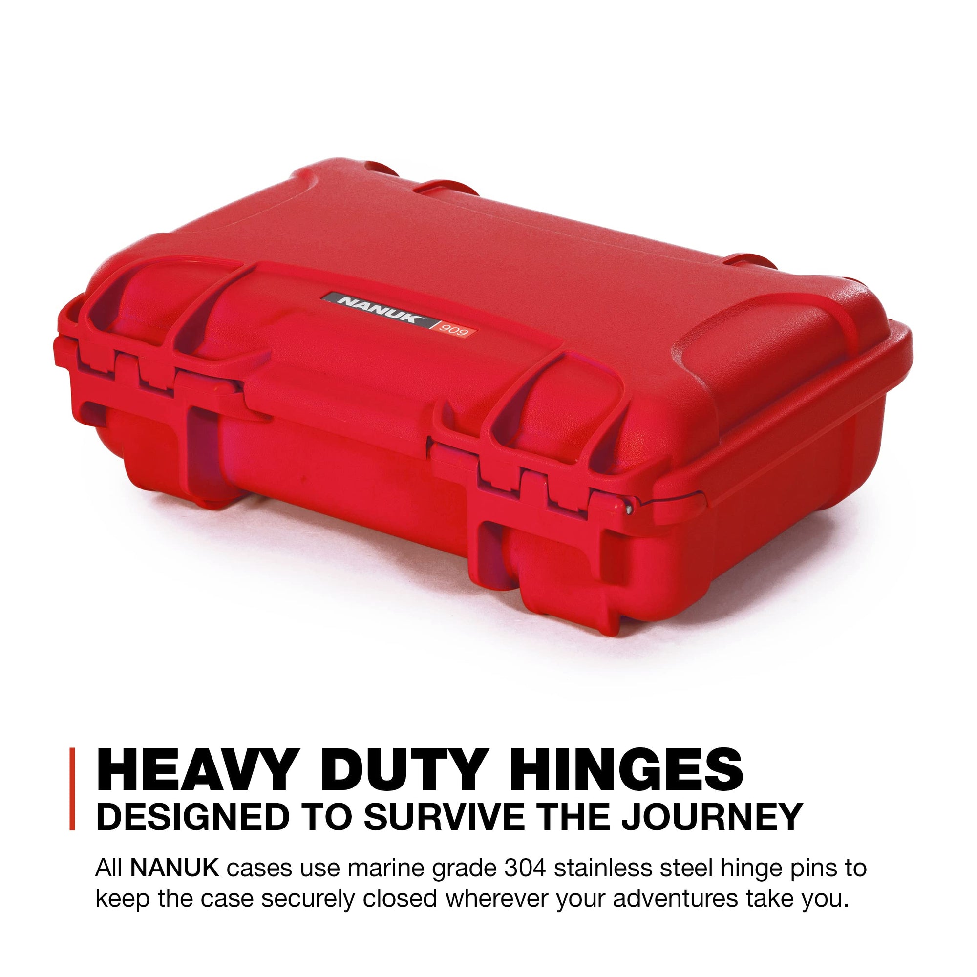Nanuk Waterproof Hard Case 909 with Custom Insert for DJI Mini 3 and RC-N1 Remote - Red (909S-080RD-0A0-C0598)