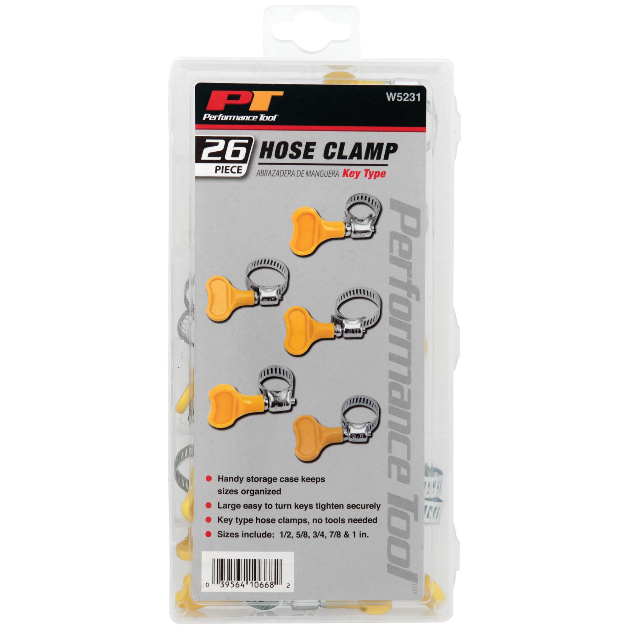 W5231 Performance Tool 26pc Key Type Hose Clamps Kit