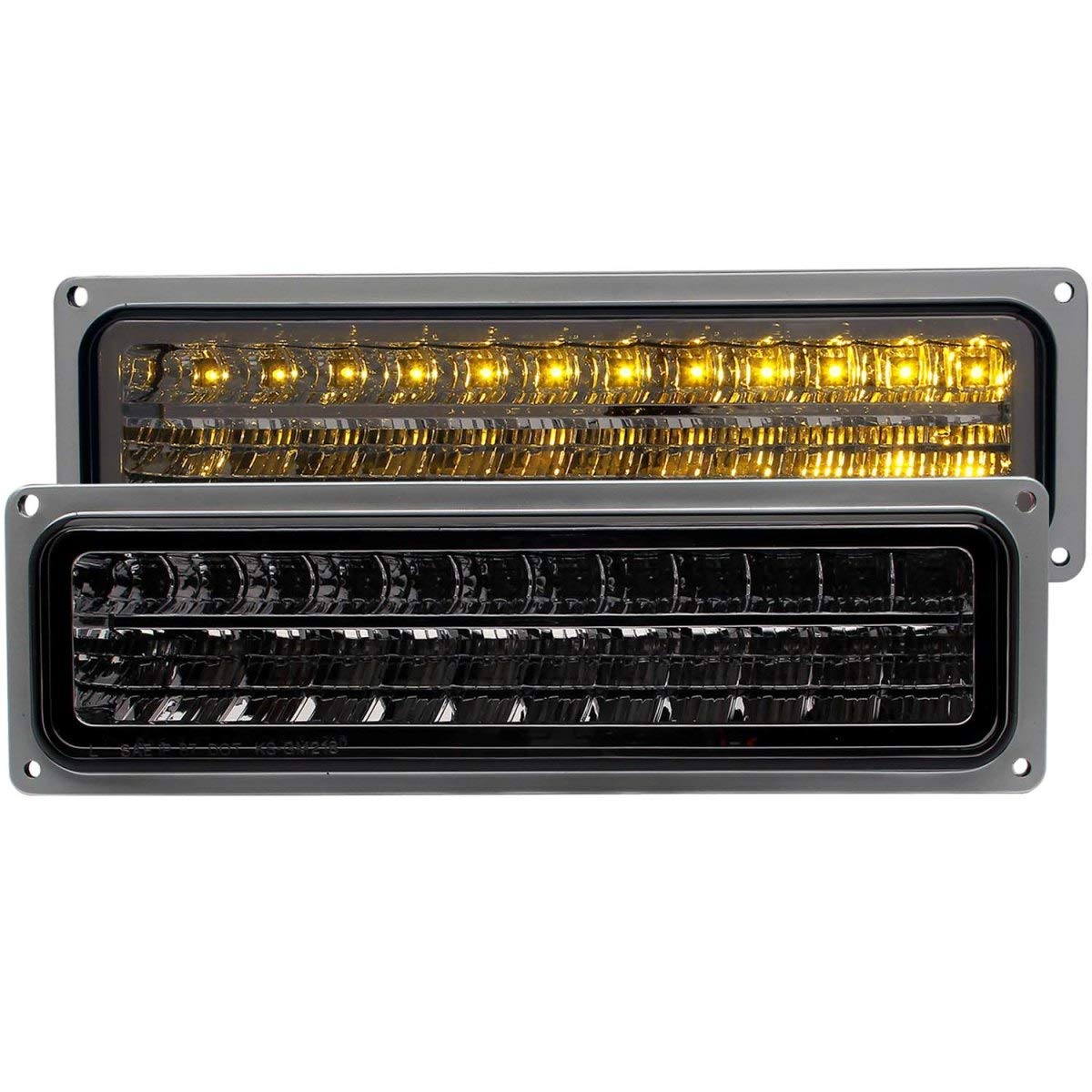 Smoke LED AnzoUSA Parking Light - (Sold in Pairs)
