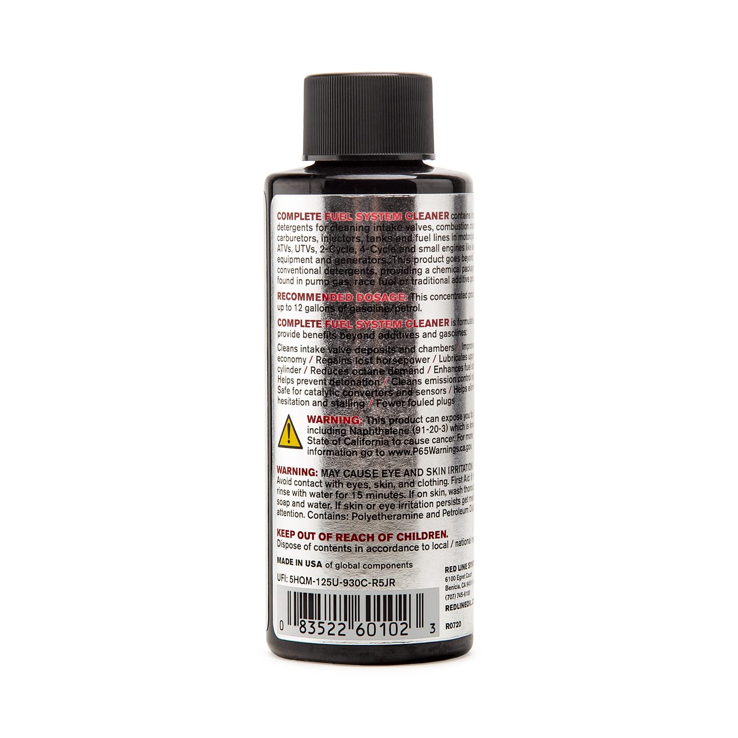 Complete Red Line Powersports Fuel System Cleaner - 4 Ounces