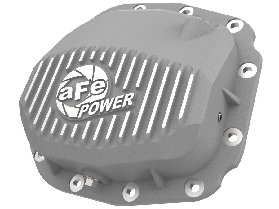 aFe POWER Rear Differential Cover Street Series Raw w/Machined Fins - #46-71180A - Ford F-150 15-23 (Super 8.8-12)
