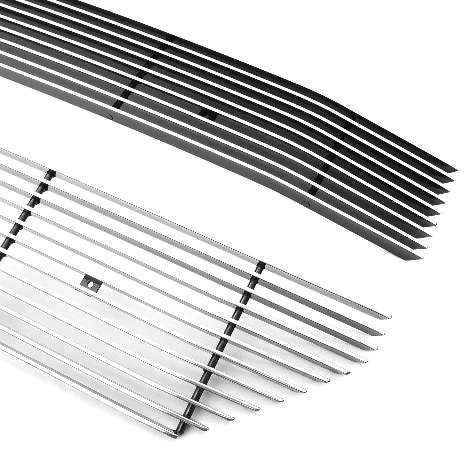 2016-2018 Silverado 1500 T-Rex Grilles Laser Billet Grille, Polished, 2 Pc, Overlay - PN #6211270