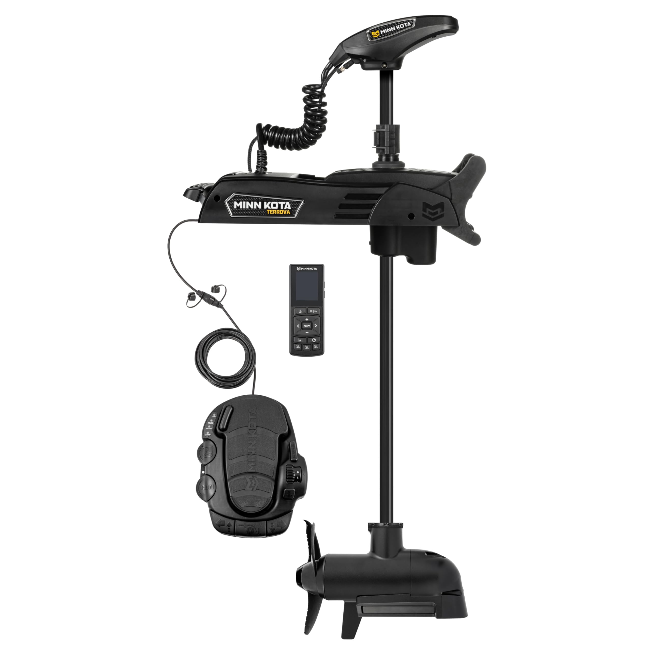 Minn Kota QUEST Terrova Brushless Bow-Mount Electric Trolling Motor with MEGA Side Imaging – 90/115 Lb. Thrust, 45 In. Shaft, Freshwater