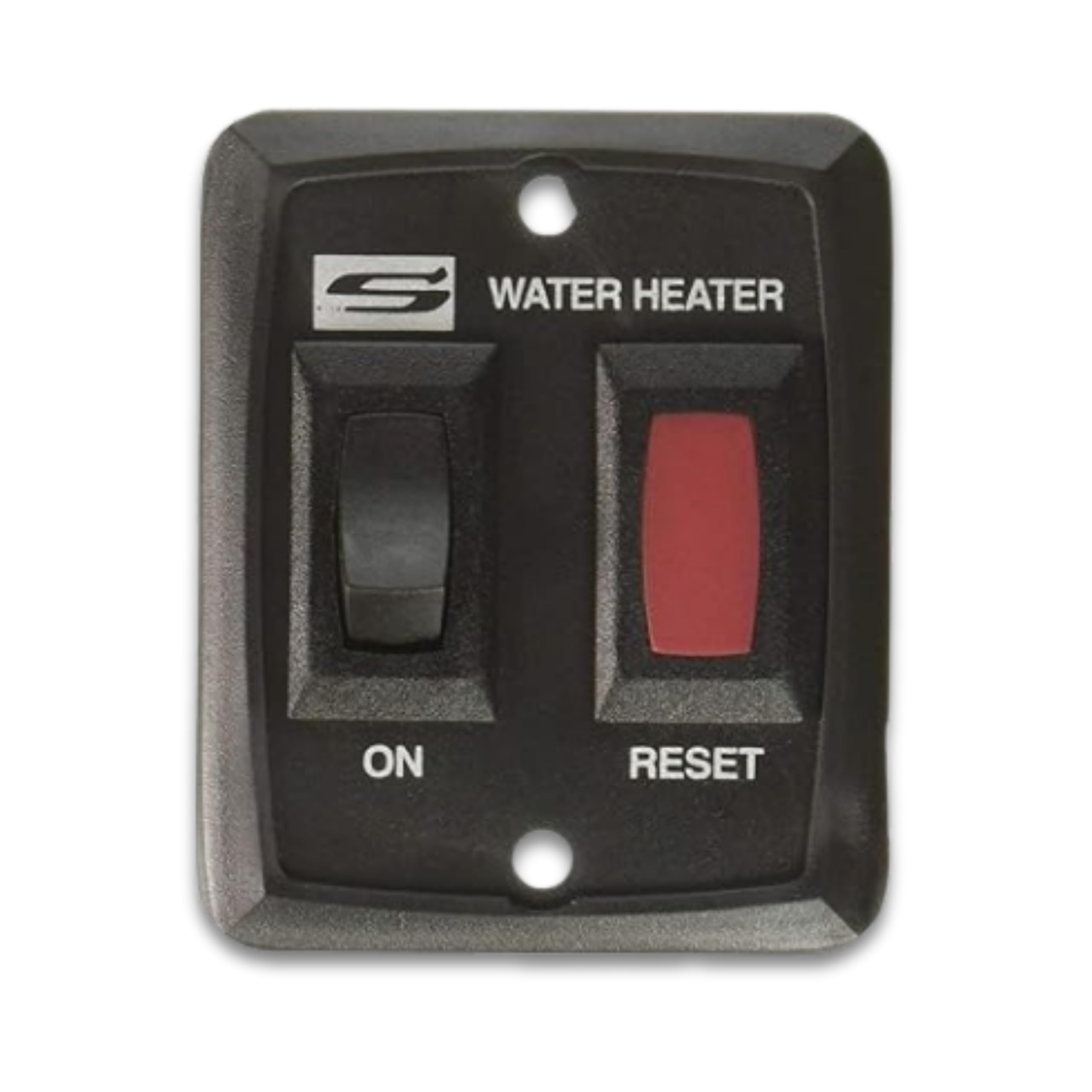 Single Suburban Water Heater ON/OFF Wall Switch - RV Interior Wall Mount On/Off Switch for Control & Operation of Suburban Models D, DE & DEM Tank or Tankless Water Heaters, Black (234229)