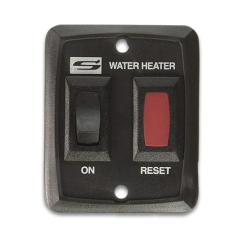 Single Suburban Water Heater ON/OFF Wall Switch - RV Interior Wall Mount On/Off Switch for Control & Operation of Suburban Models D, DE & DEM Tank or Tankless Water Heaters, Black (234229)