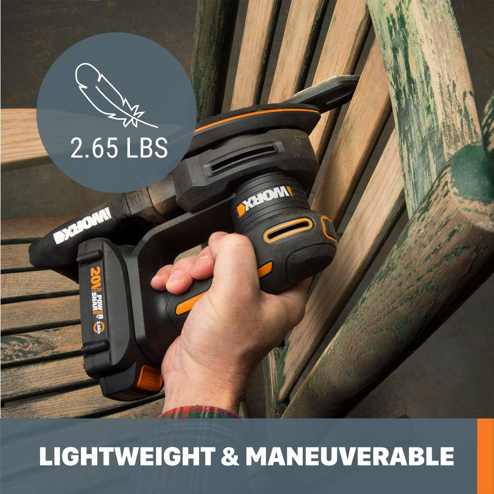 20V Power Share Worx WX822L.9 Cordless Detail Sander (Tool Only)