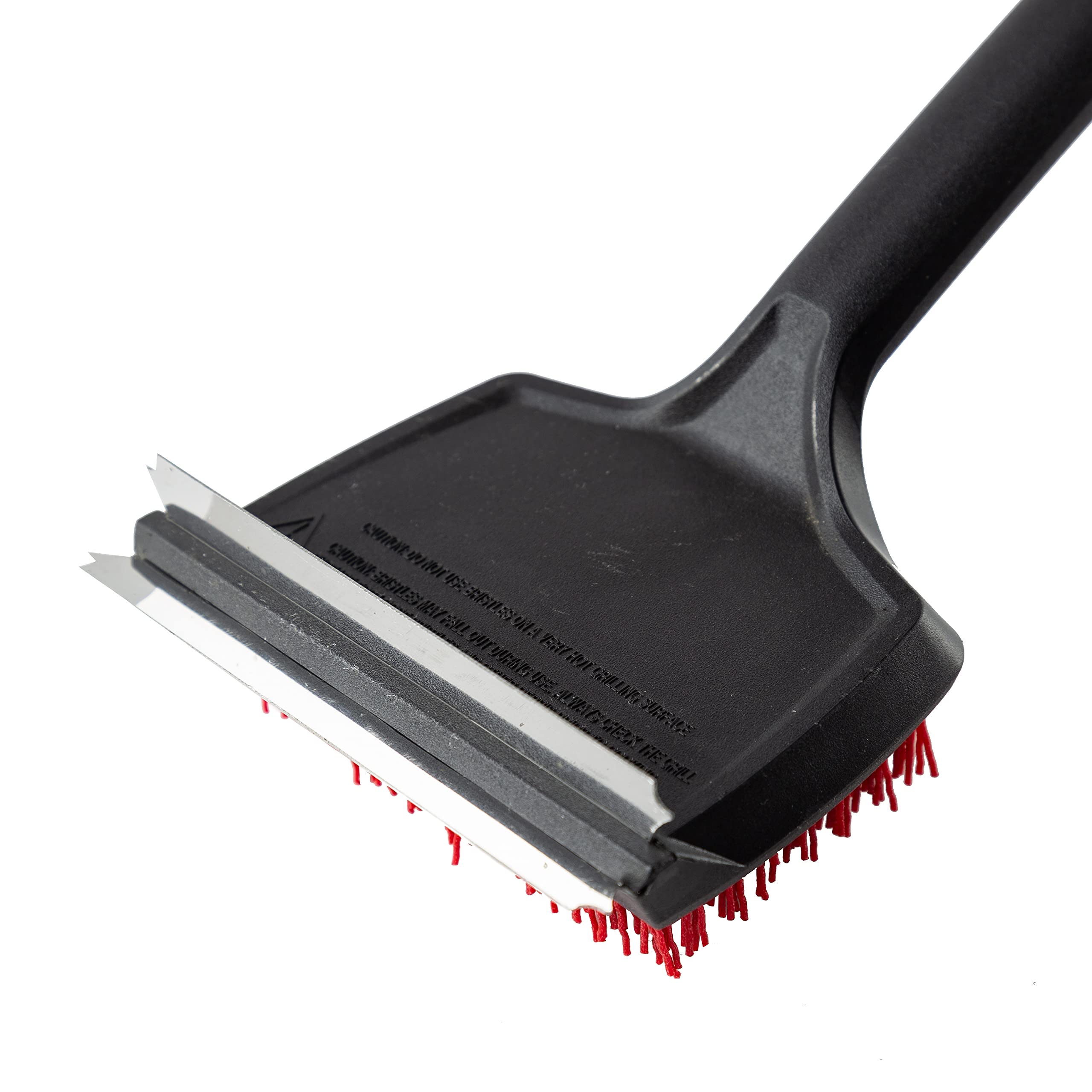 Dyna Glo 18" Nylon Bristles Flat Top Grill Brush w. Stainless Steel Scraper