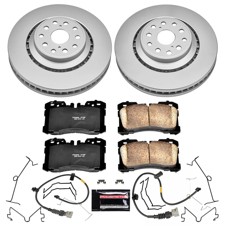 Power Stop Z17 Evolution CRK5826 Geomet Coated Brake Kit For Lexus LS460 2010-2017, Lexus LS600h 2010-2016 [Model Specific]