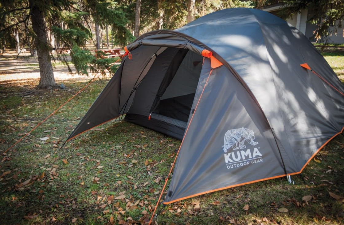 Tekarra 4 Kuma Outdoor Gear Tent, Graphite/Orange, 484-KM-TETK-GO-4