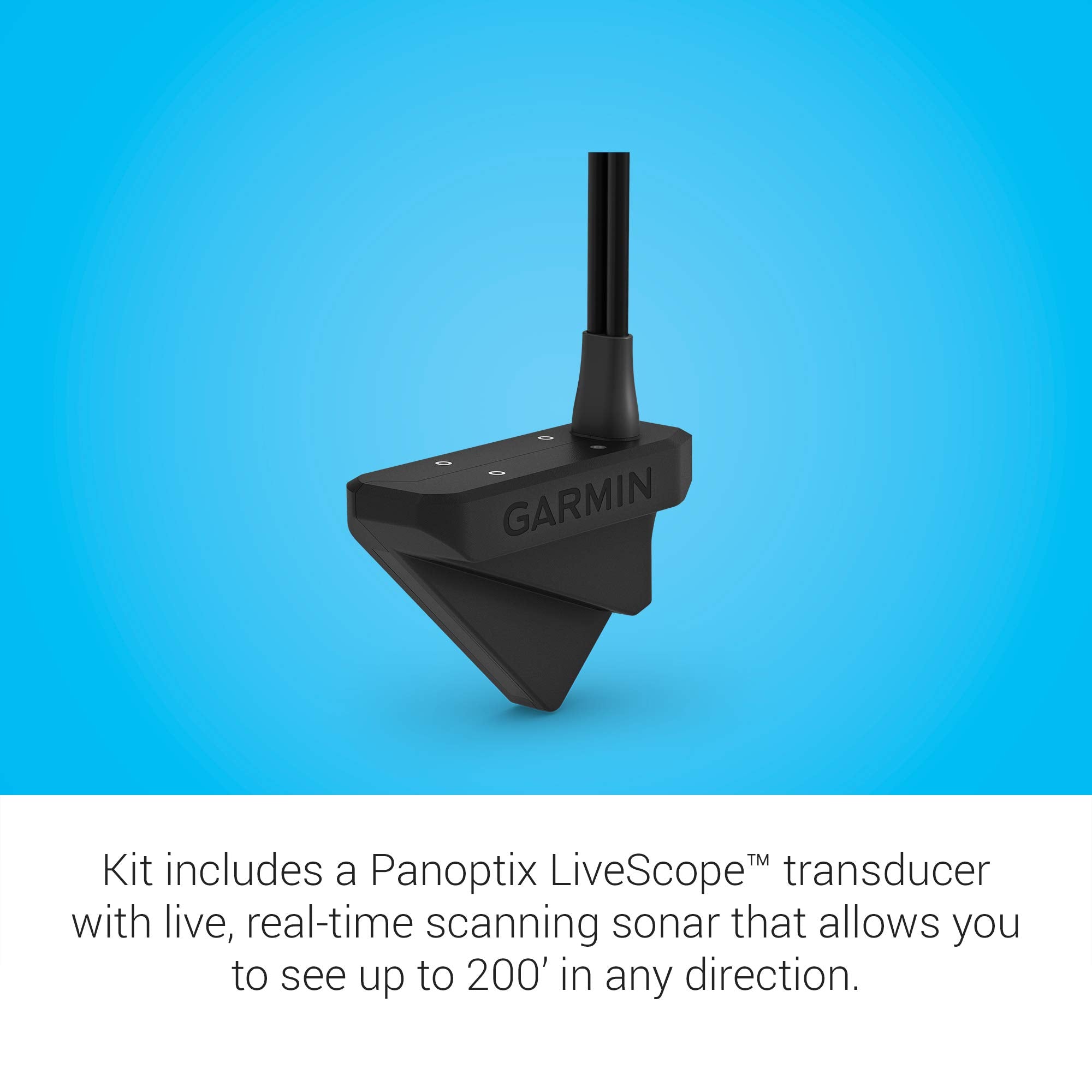 Garmin LiveScope Panoptix Ice Fishing Kit, Includes Panoptix LiveScope Sonar System, 010-12676-50