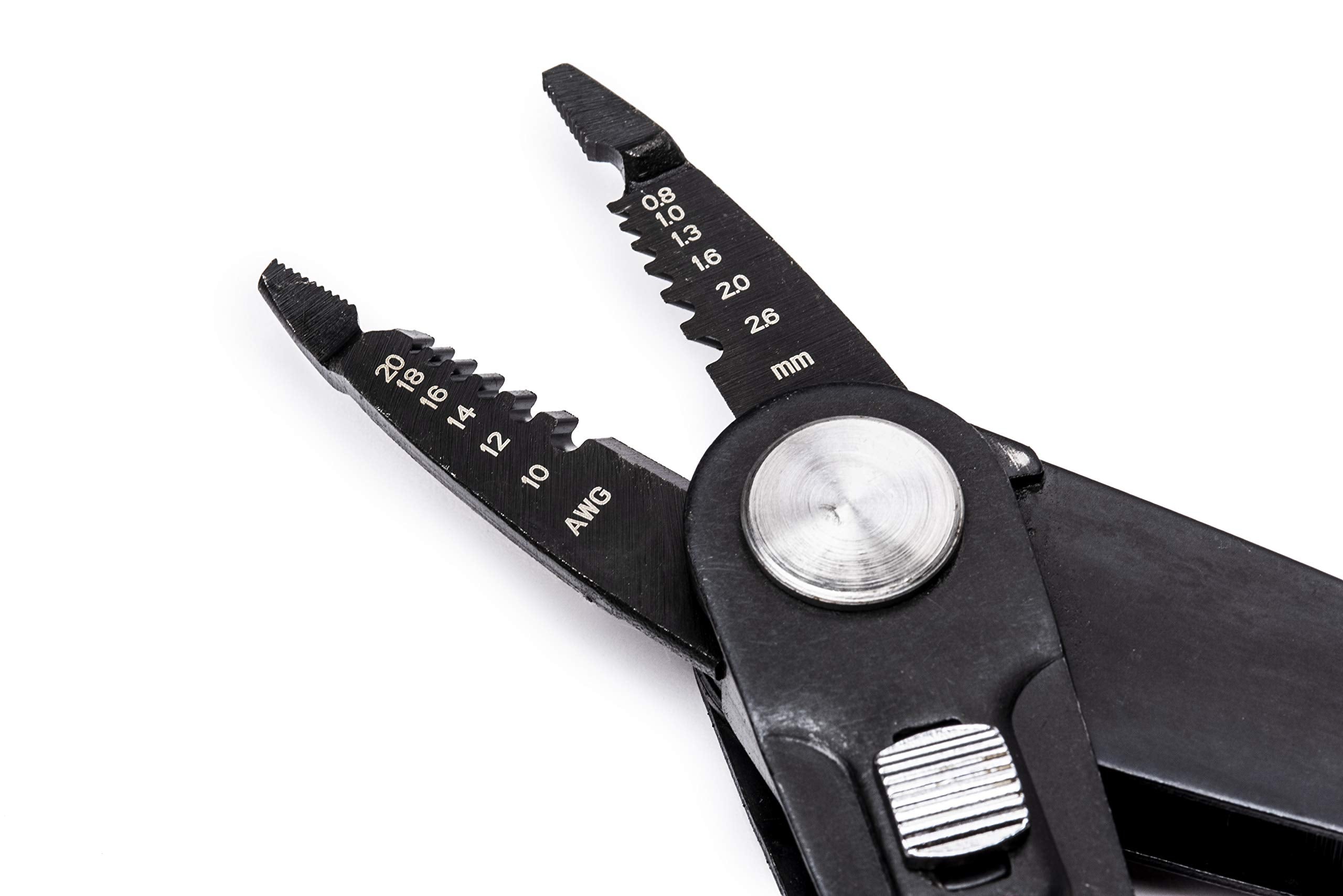 Crescent 2 in 1 Dual Material Combo Linesman's Pliers and Wire Stripper - CCP8V , Black