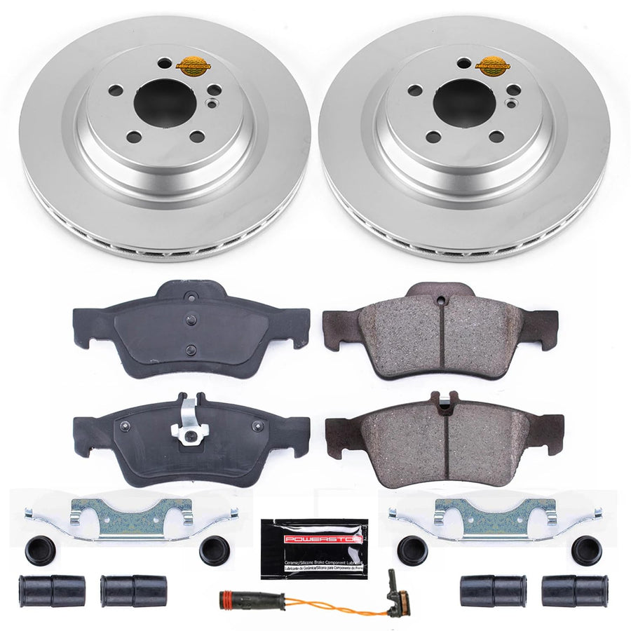Power Stop CRK6568 Z23 Evolution Sport Rear Geomet Coated Brake Kit For Mercedes CL550, Mercedes CL600, Mercedes S350, Mercedes S400, Mercedes S550, Mercedes S600, Mercedes SL550 [Model Specific]