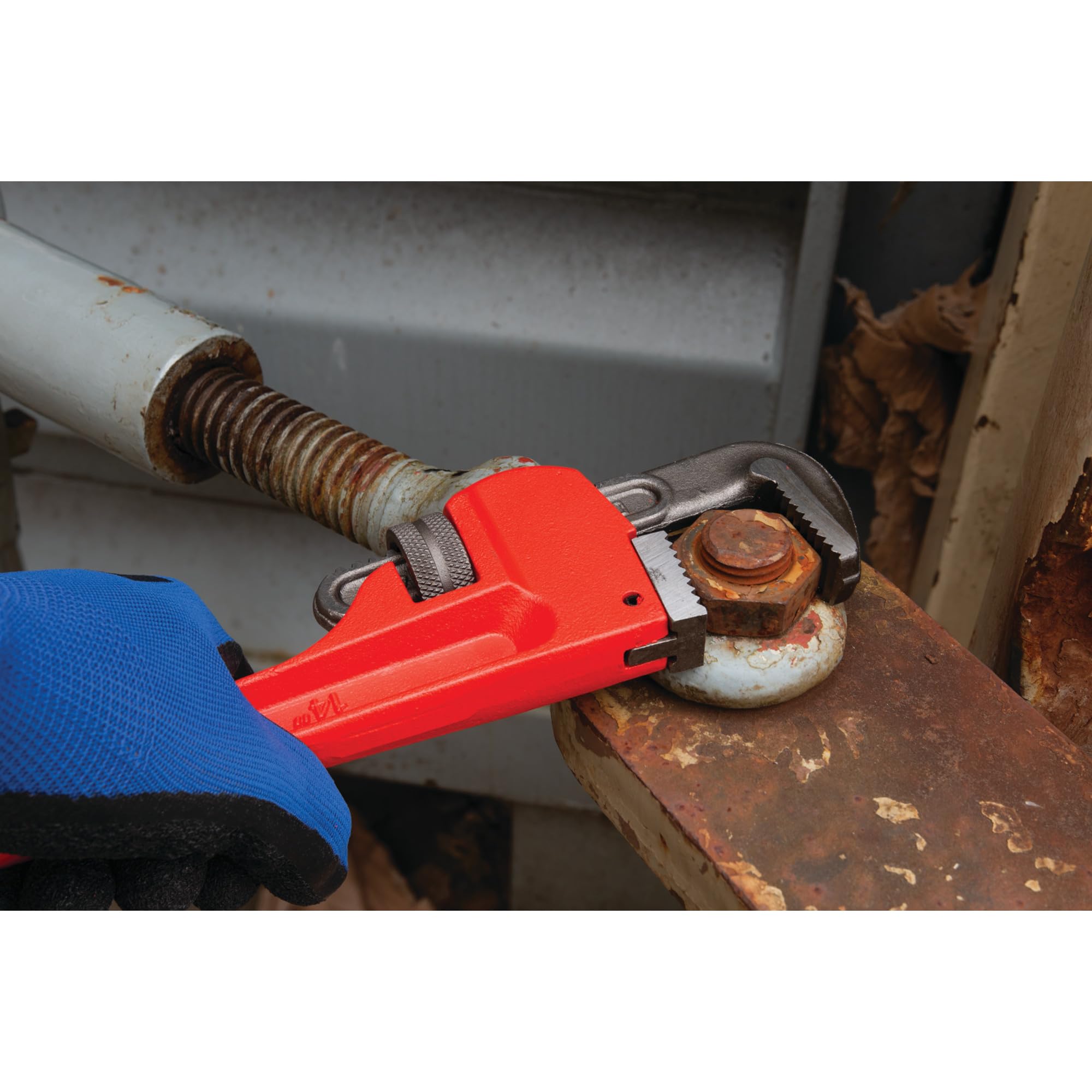 Heavy-Duty Performance Tool W1133-14B Adjustable Straight Pipe Wrench, 14-inch