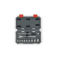 Crescent 3/8" Drive 16 Pc 12 Point SAE/Metric Mechanics Tool Set - CSWS6C