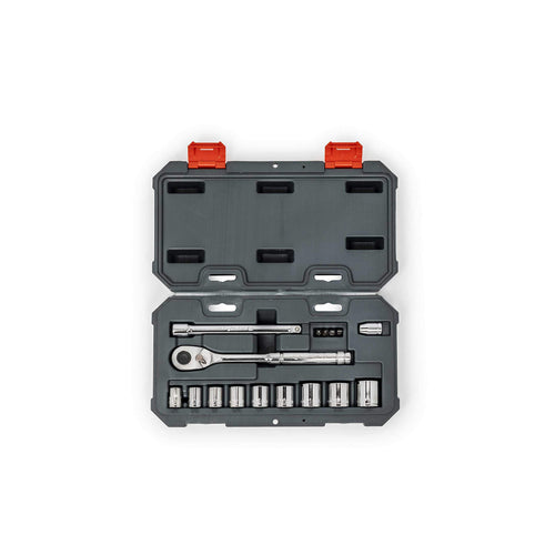 Crescent 3/8" Drive 16 Pc 12 Point SAE/Metric Mechanics Tool Set - CSWS6C