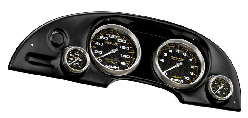 Combination Auto Meter Black Race Panel 10009