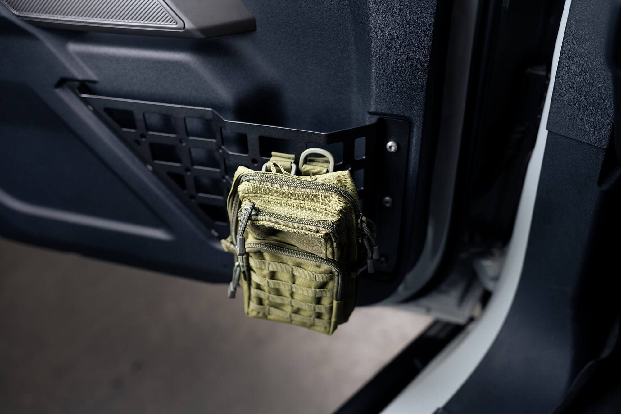 DV8 Offroad Molle Panels for Front Door Pocket 2021+ Ford Bronco 6th Gen | Driver & Passenger Side Pair | Increased Capacity of Door Pockets | Compatible with Molle Accessories
