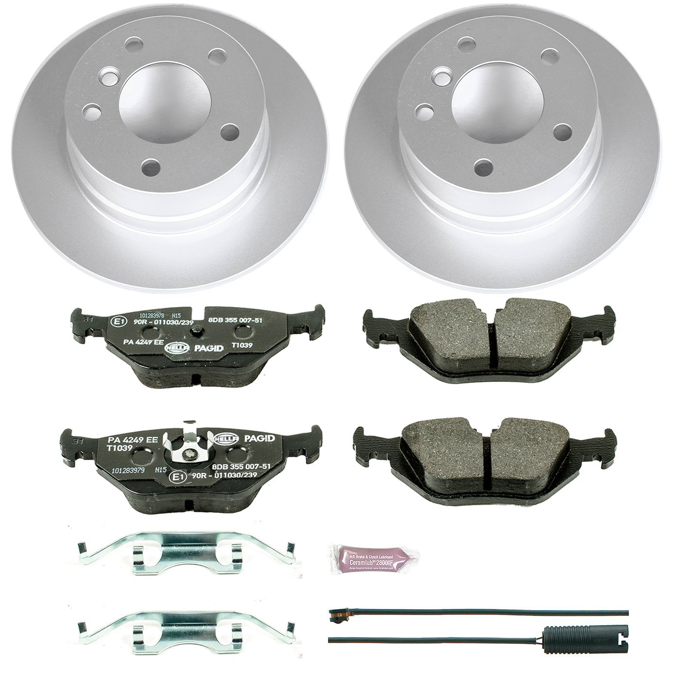Rear Power Stop ESK633 Brake Kit and 1 Rear Sensor Wire For BMW Z3 1996-2002 [Model Specific]