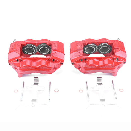 Power Stop S1830 Front Pair of High-Temp Red Powder Coated Calipers For Toyota 4Runner 1996-2002, Toyota Tacoma 2004 [Model Specific]