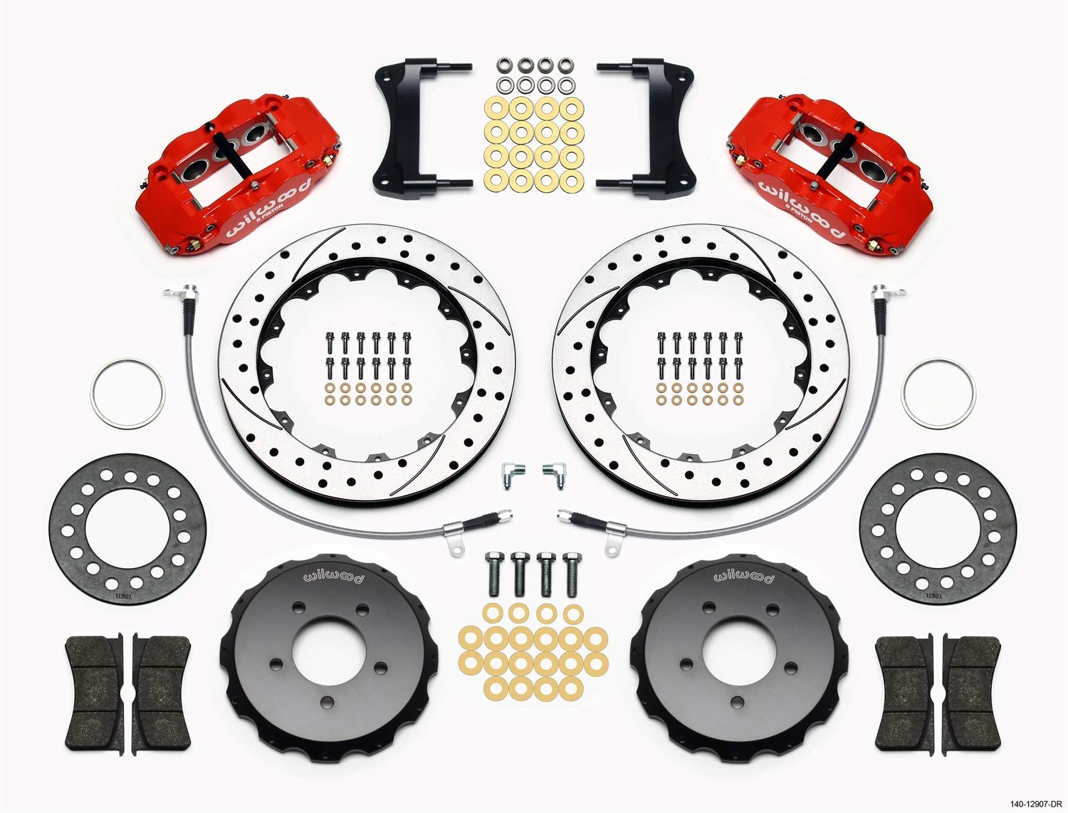 Front Hat Kit FNSL6R,12.88", Drill, Red