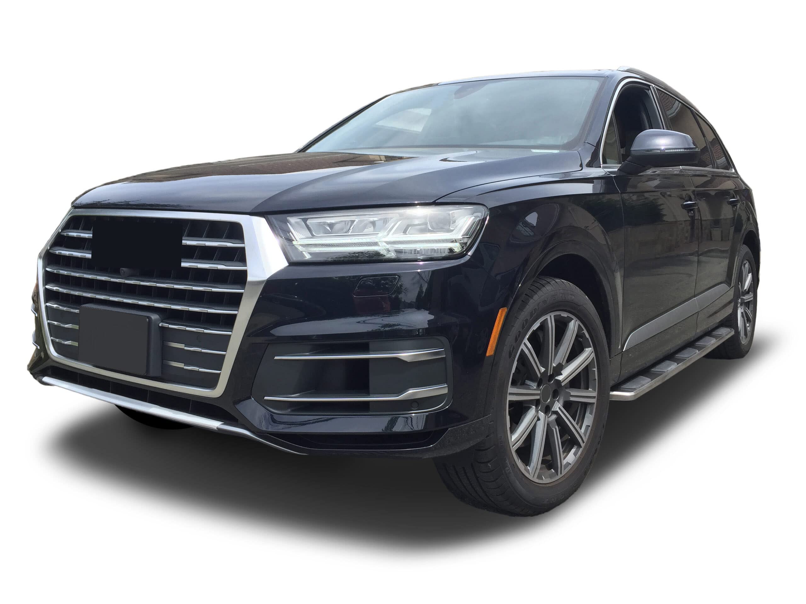 Aluminum Black Horse OEM Replica Running Boards Compatible with 2016-2019 Audi Q7
