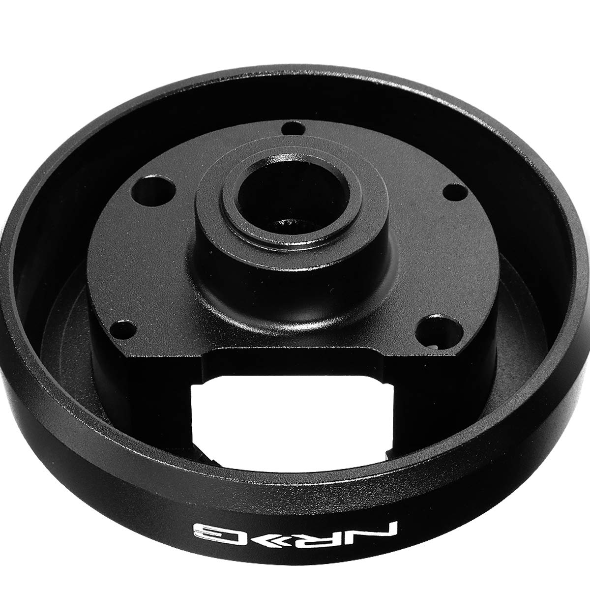 NRG Innovations Steering Wheel NRG-SRK-103H Quick Release Short Hub Adapter 6 X 70mm Bolt Pattern, Retain Horn & Turn Signals, Black Body