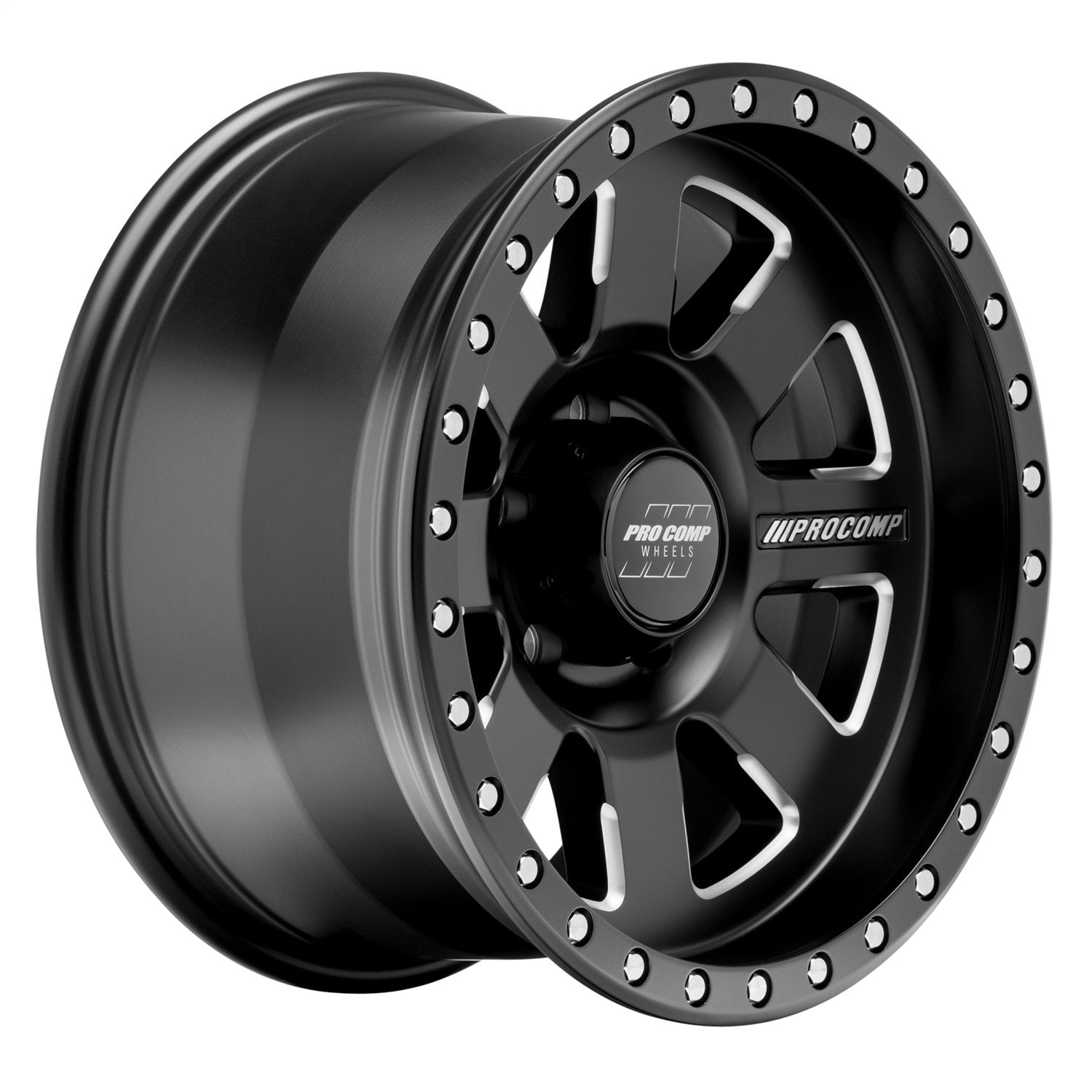 74 Pro COMP Series Trilogy Satin Black Milled (17x9 / 5x5 / -6mm)