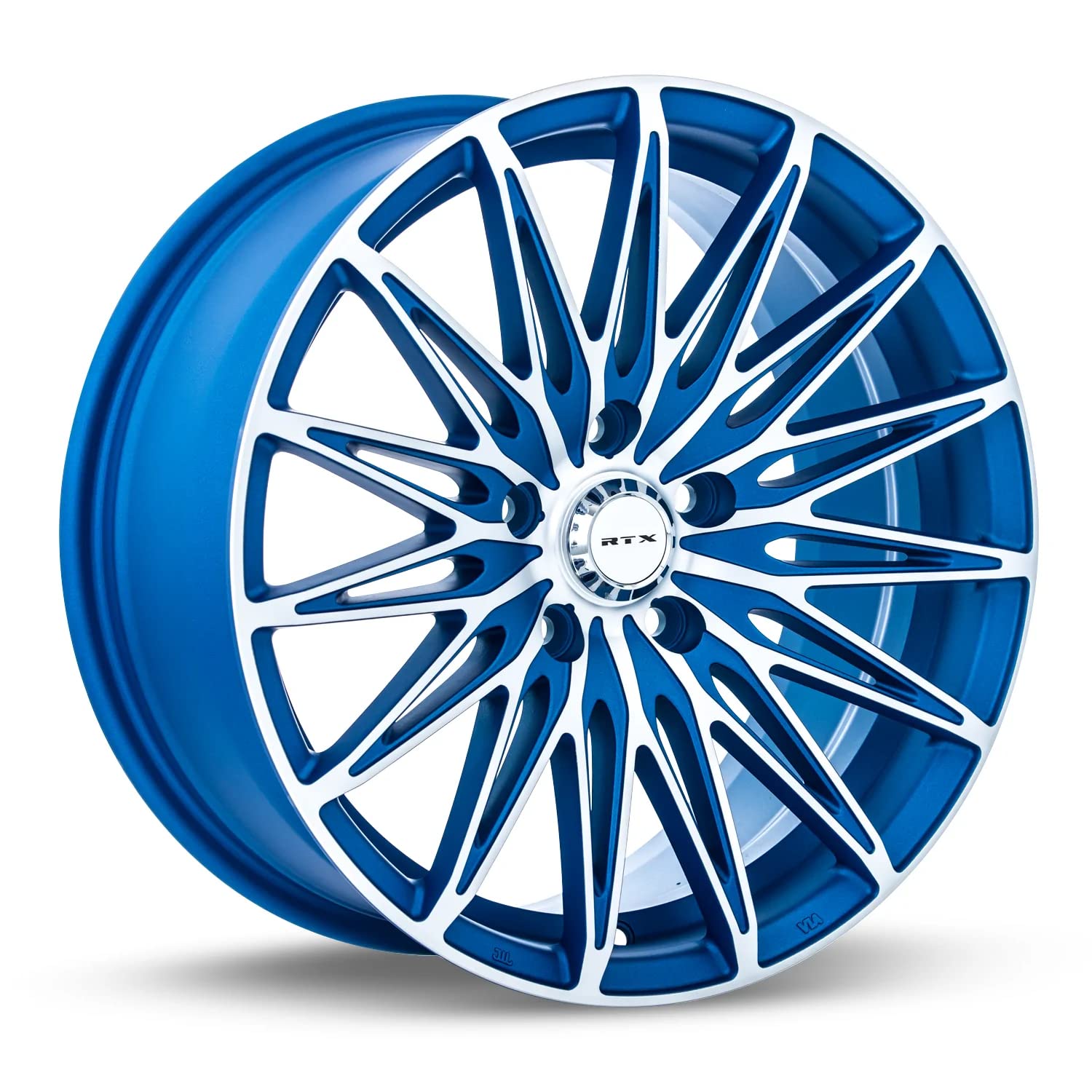 17X7.5, CRYSTAL, 5X114.3, 40, 73.1, BLUE MACHINED 081886