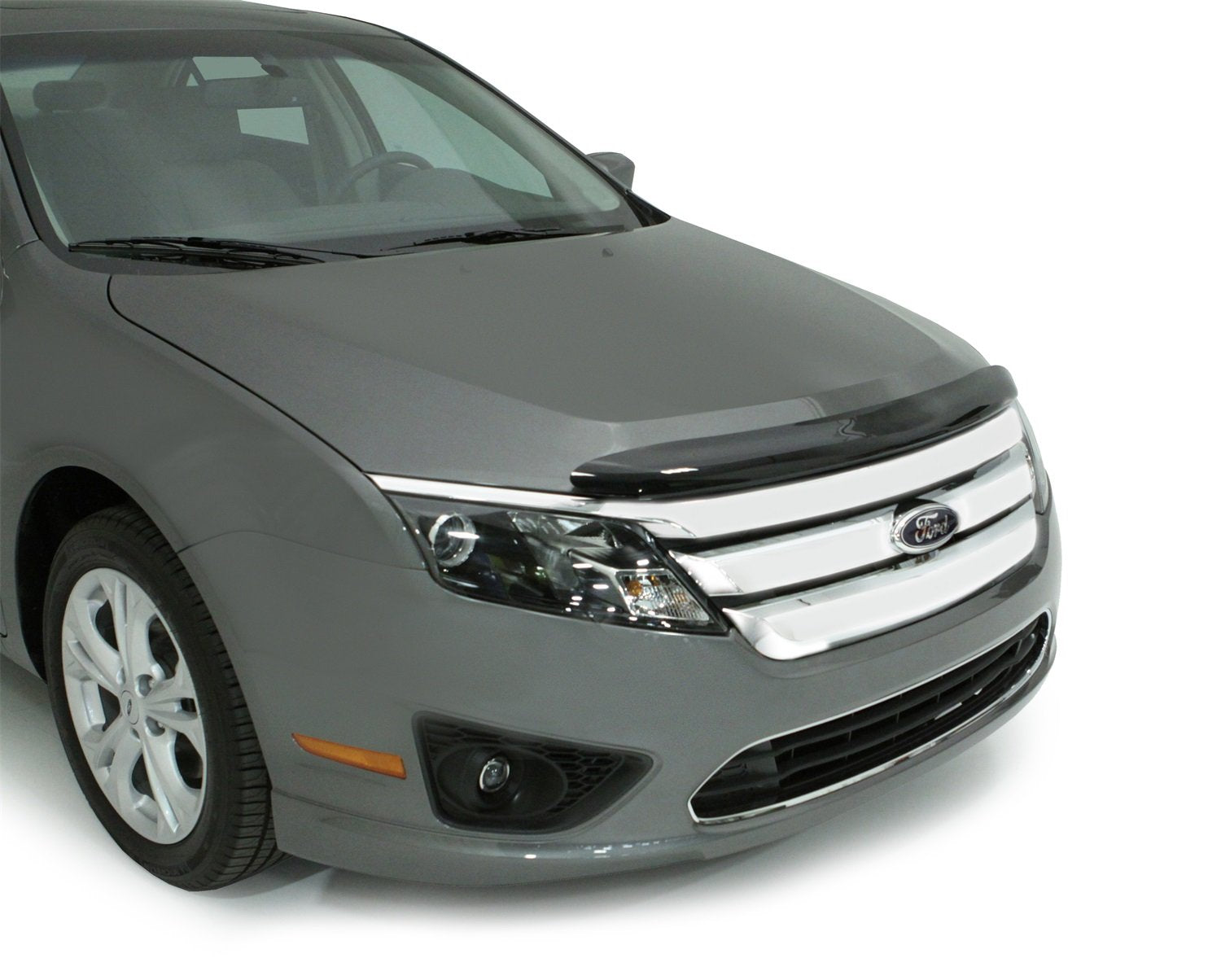 Carflector Hood Shield / Protector Auto Ventshade [AVS] | Fits 2010 - 2012 Ford Fusion | Medium Profile Bug Deflector - 1 pc., Dark Smoke | 20612