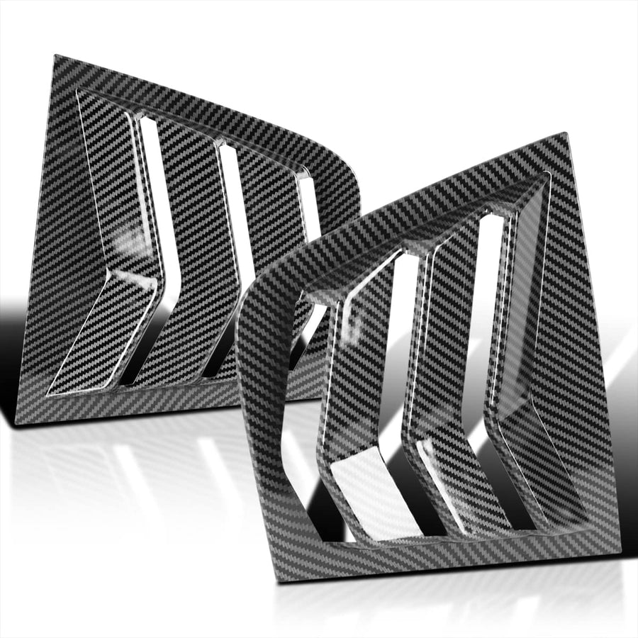 Quarter Vent Style Side Window Louvers Cover Spec-D Tuning Compatible with Dodge Charger 2011-2021