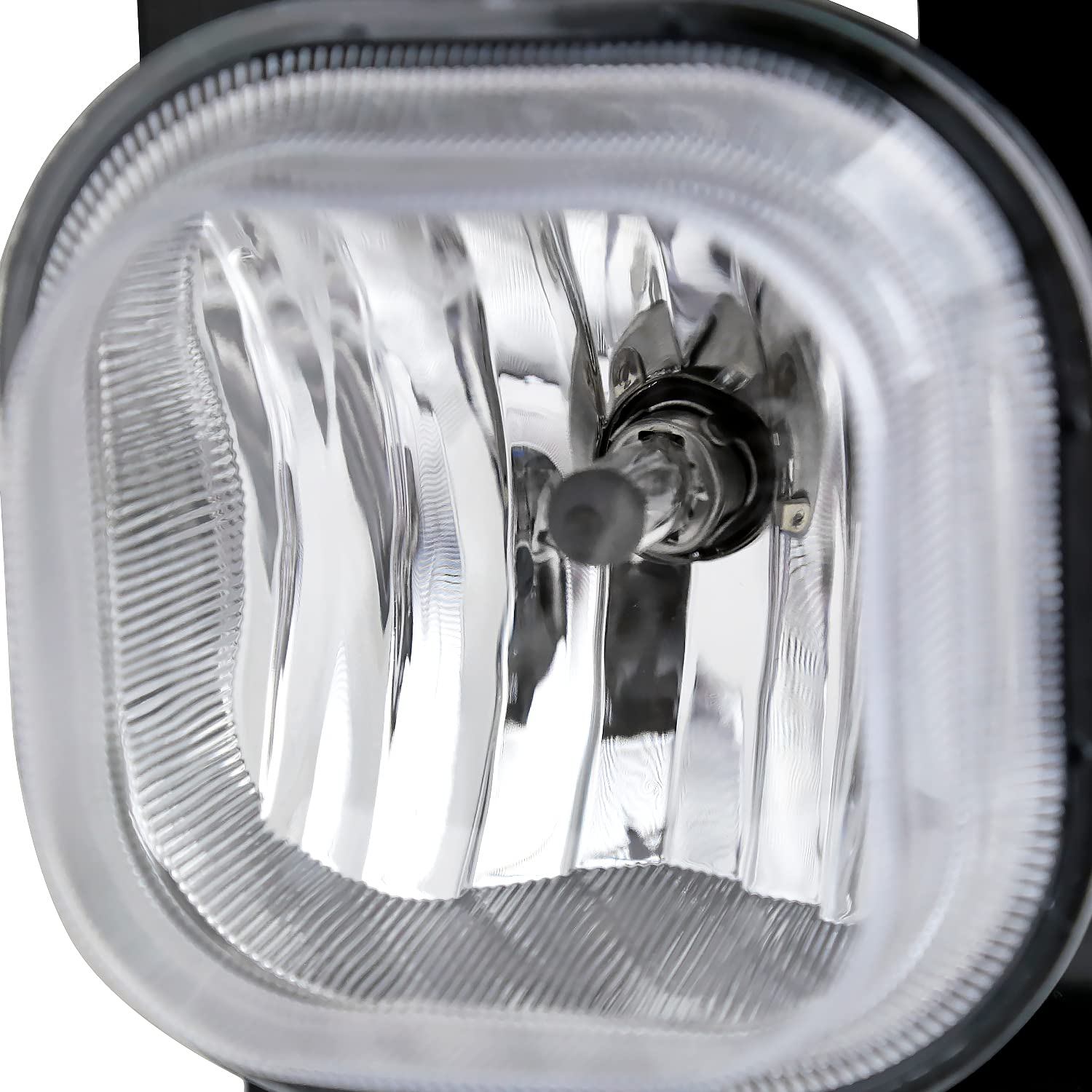 Fog Lights Spec-D Tuning Clear Lens +H10 Bulbs Compatible with Ford F250 F350 Super Duty 2005-2007, 2005 Excursion, L+R Pair Assembly