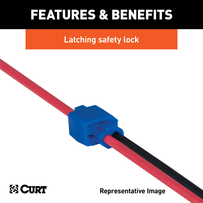 18-14 Gauge CURT White Scotch Snap Lock Wire Connectors, 100-Pack