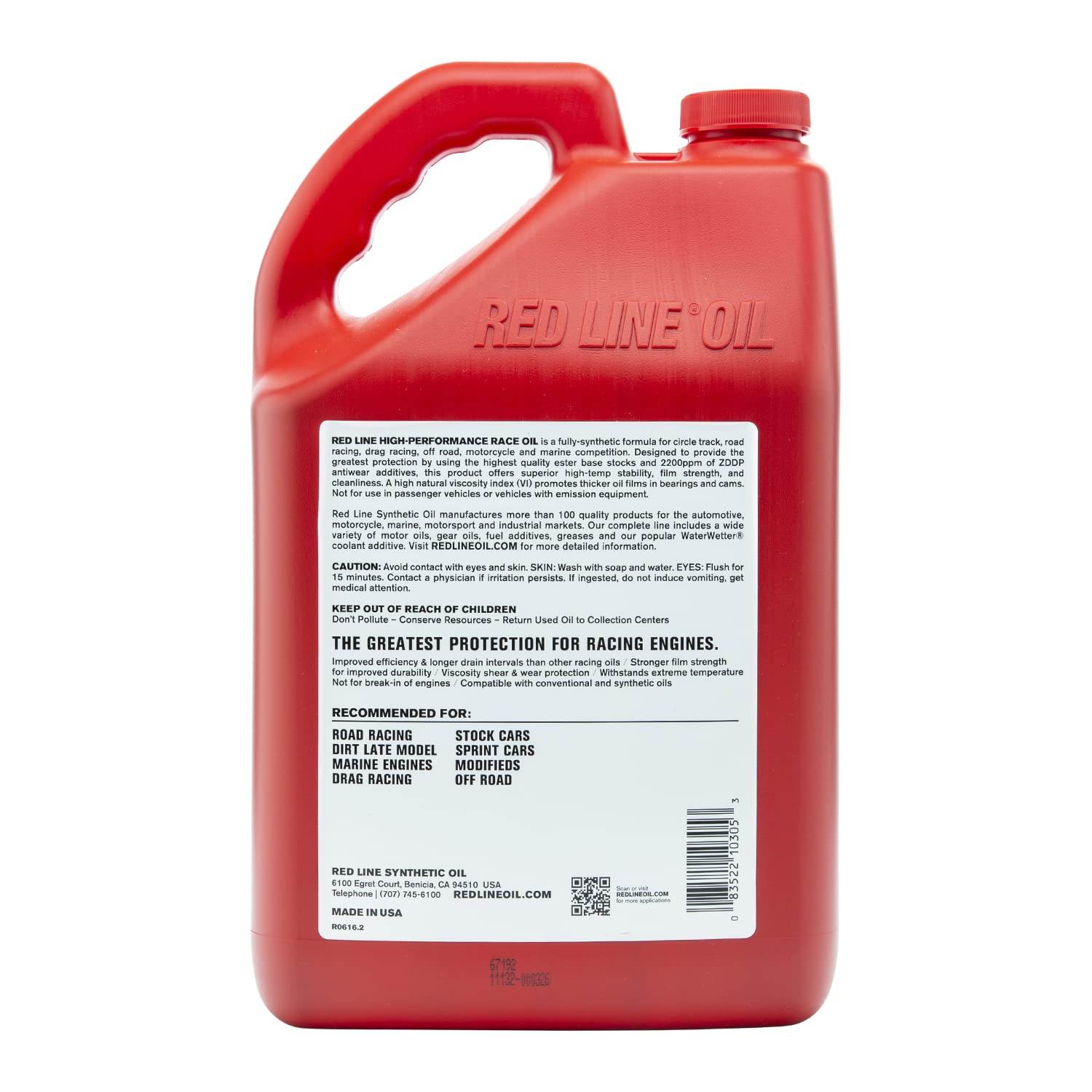 30WT Red Line Synthetic Race Motor Oil (10W30) - 1 Gallon