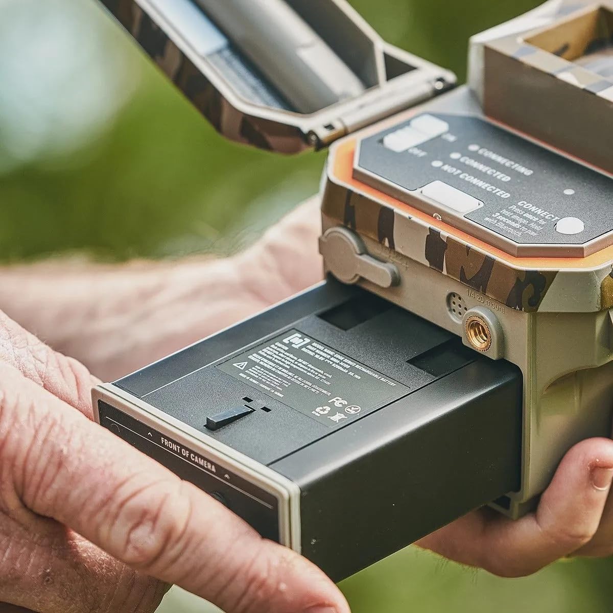 Moultrie Lithium-Ion Rechargeable Battery for Edge Series Cellular Trail Cameras - Sustainable Power, Extended Runtime, Weatherproof