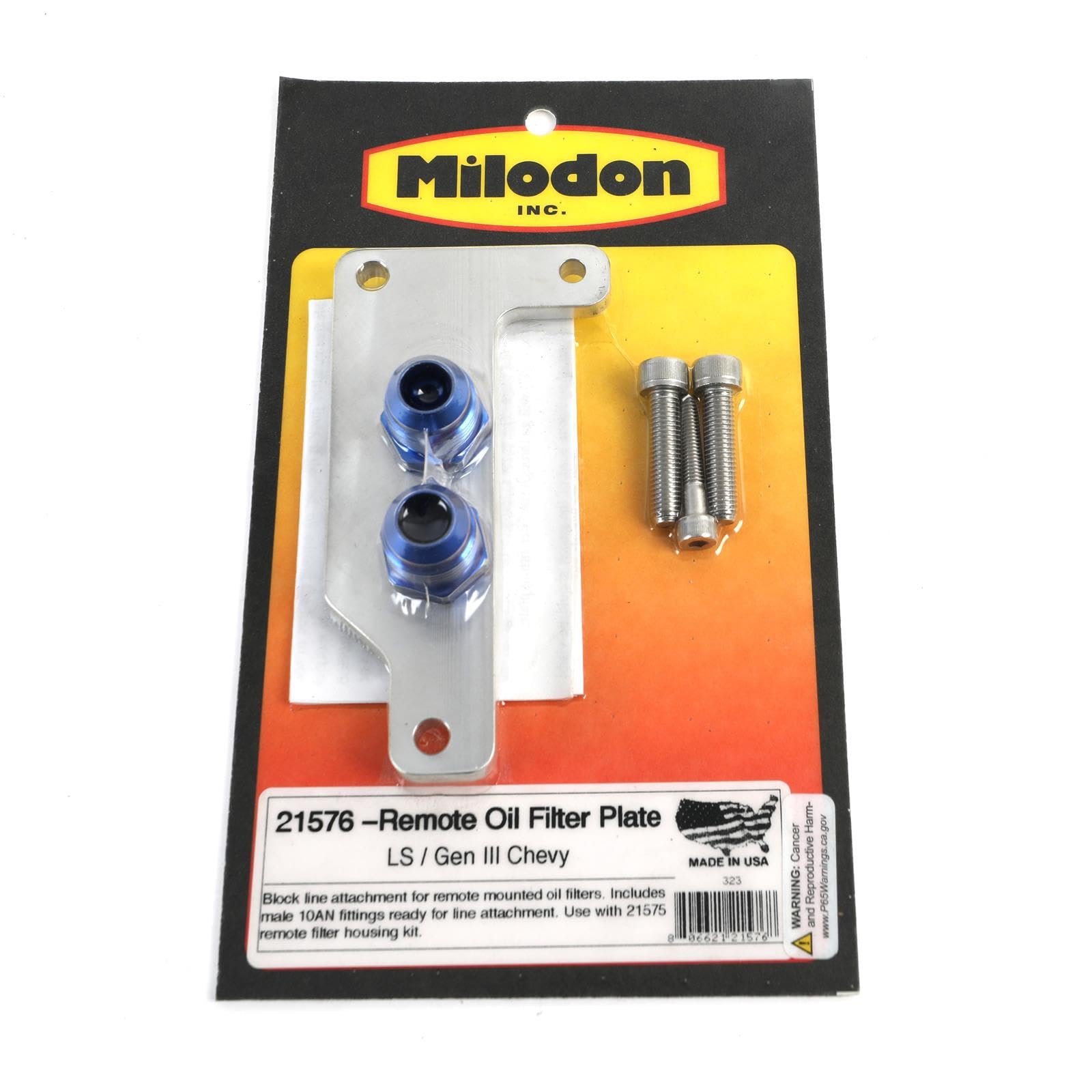Remote LS Chevy Filter Pan Milodon