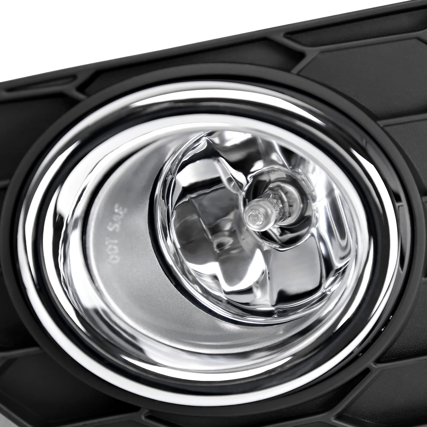Fog Lights Spec-D Tuning Chrome w/Switch Compatible with 2016-2018 Nissan Sentra, L+R Pair Assembly