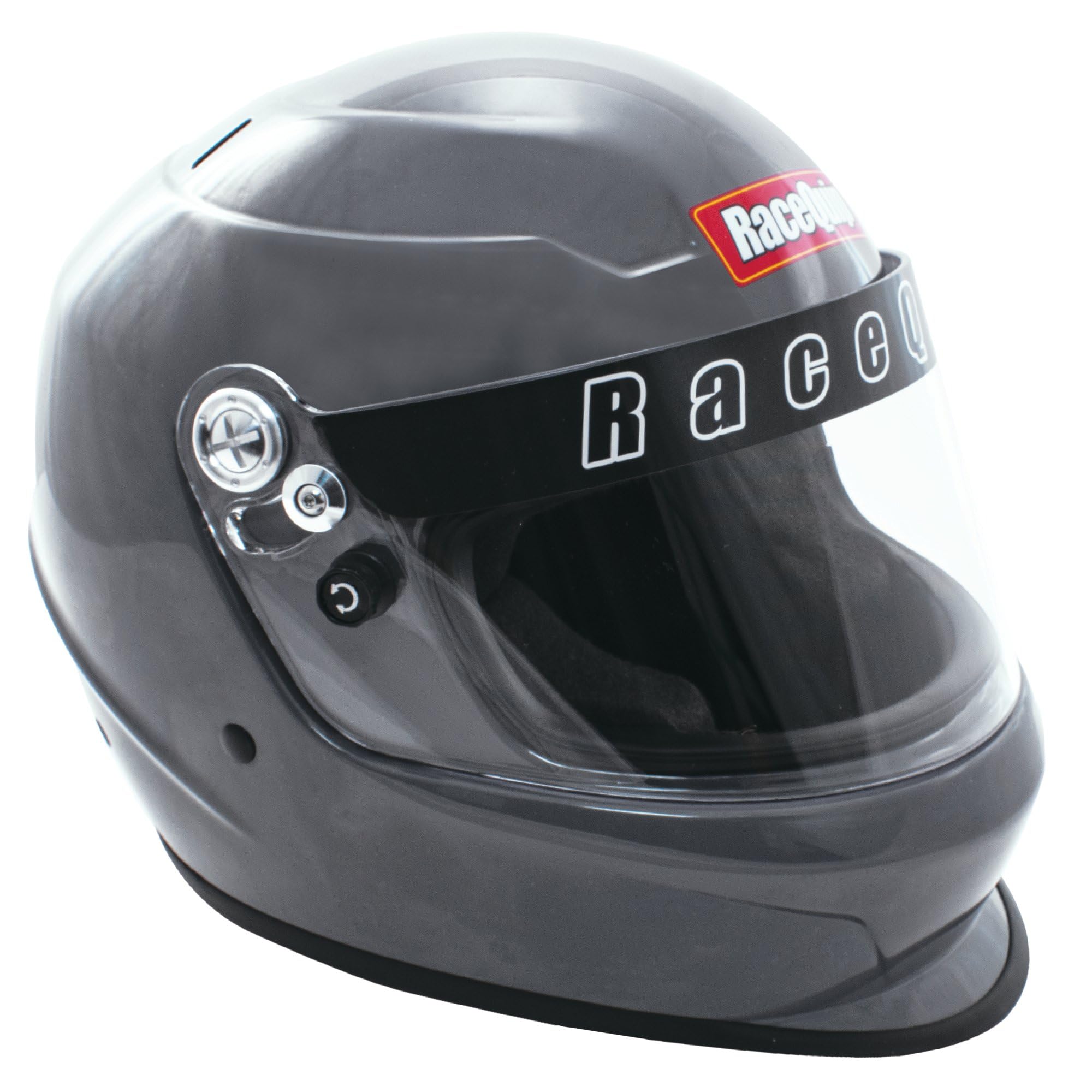 RaceQuip Auto Racing Full Face Helmet Model SFI 24.1 Pro Youth Junior Kids Gloss Steel 2266696