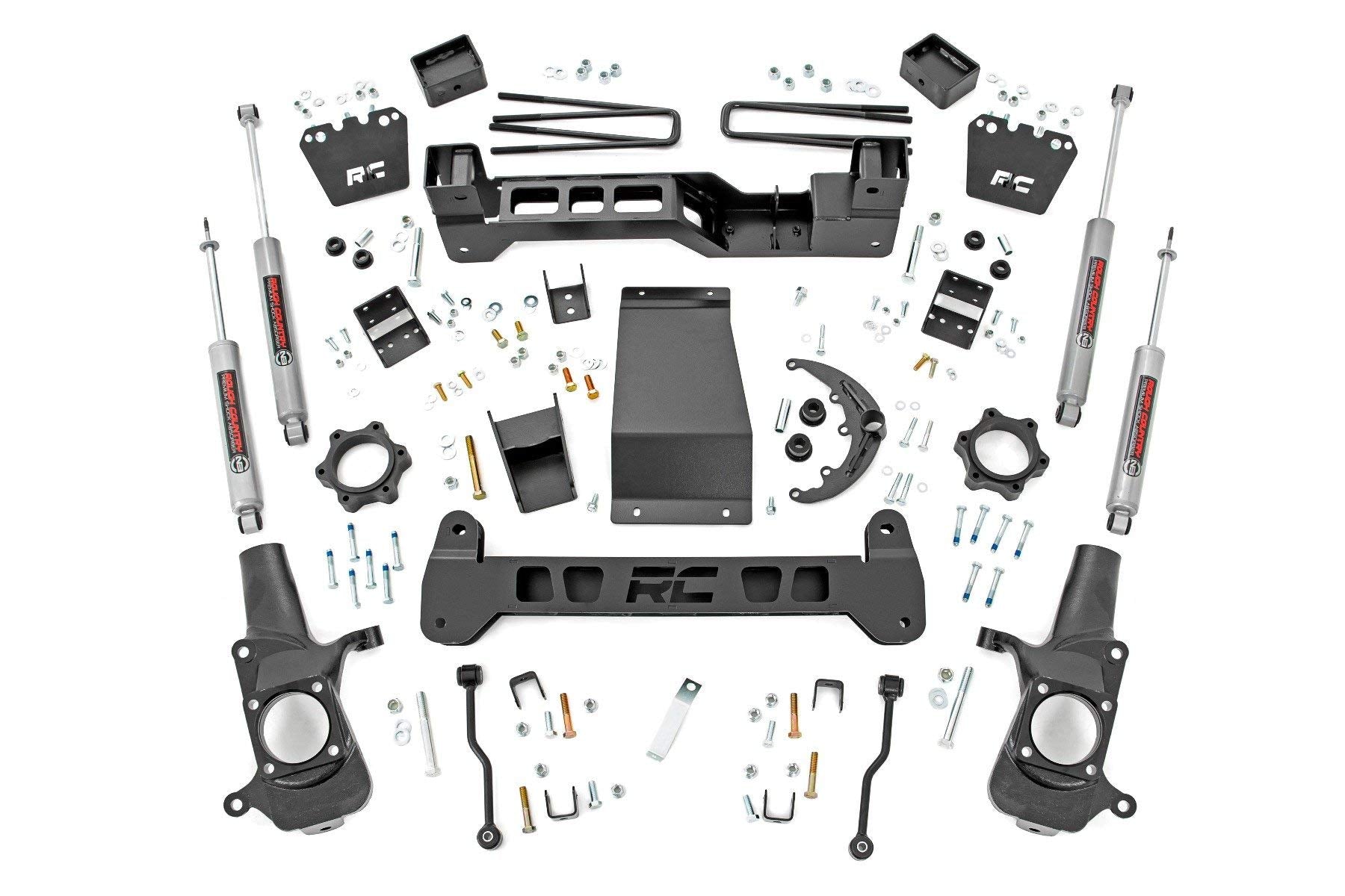 6" Rough Country Suspension Lift Kit for 2001-2010 Chevy/GMC 2500HD 4WD - 29730A