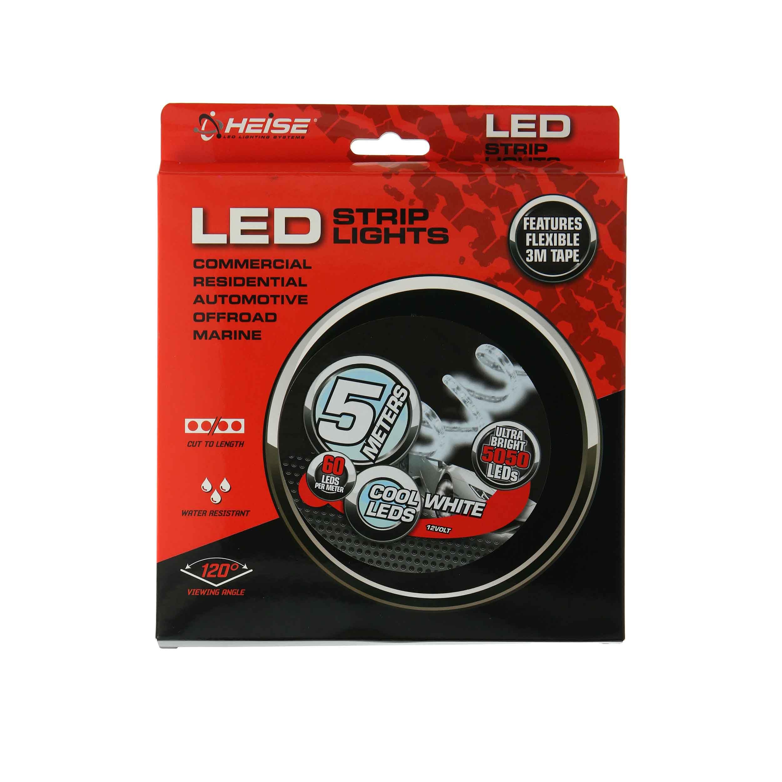 Cool White Heise 5 Meter 5050 LED Strip - Retail Packaging (H-CW550)
