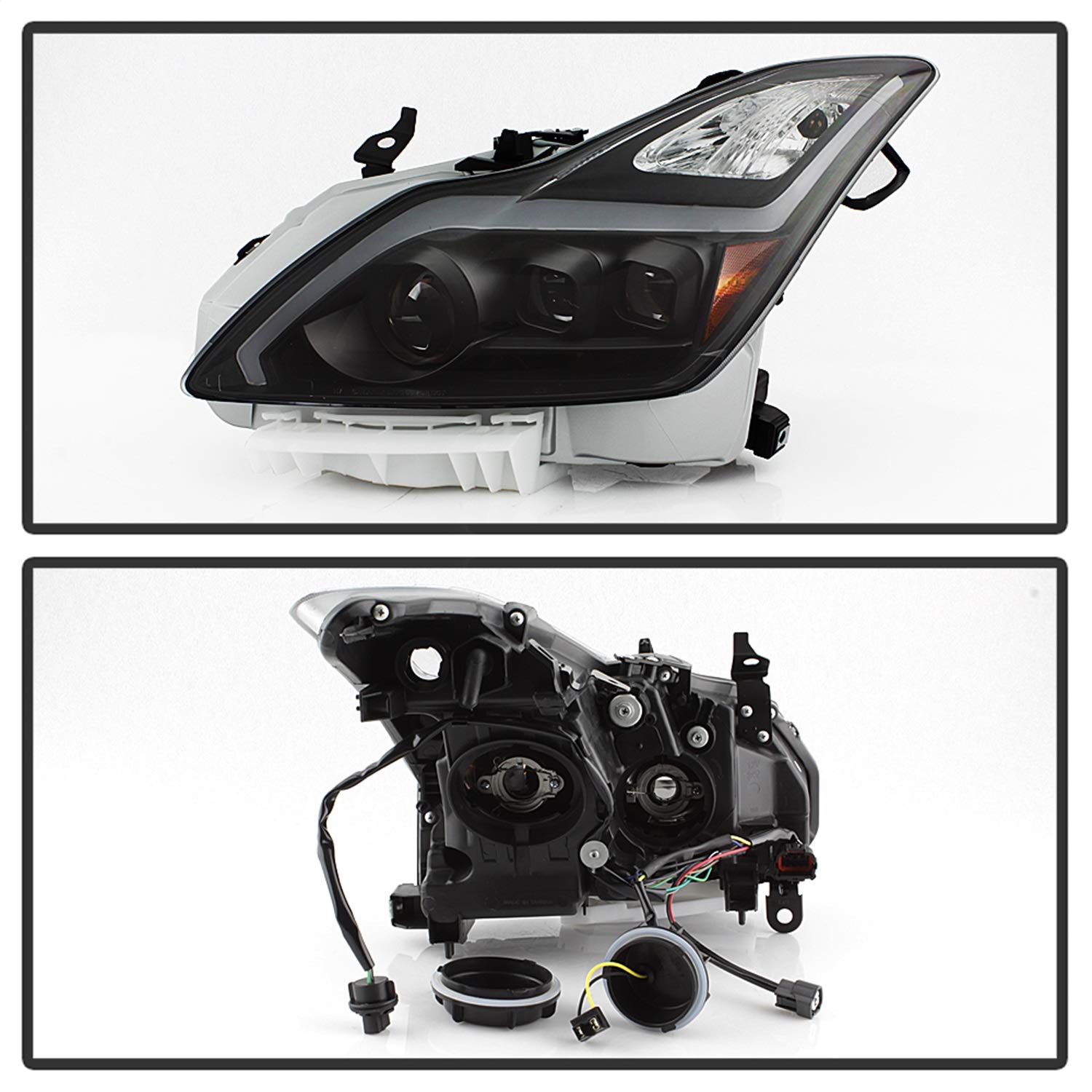Spyder Projector Headlight Xtune PRO-JH-IG3708-2D-LB-BK, 1 Pack