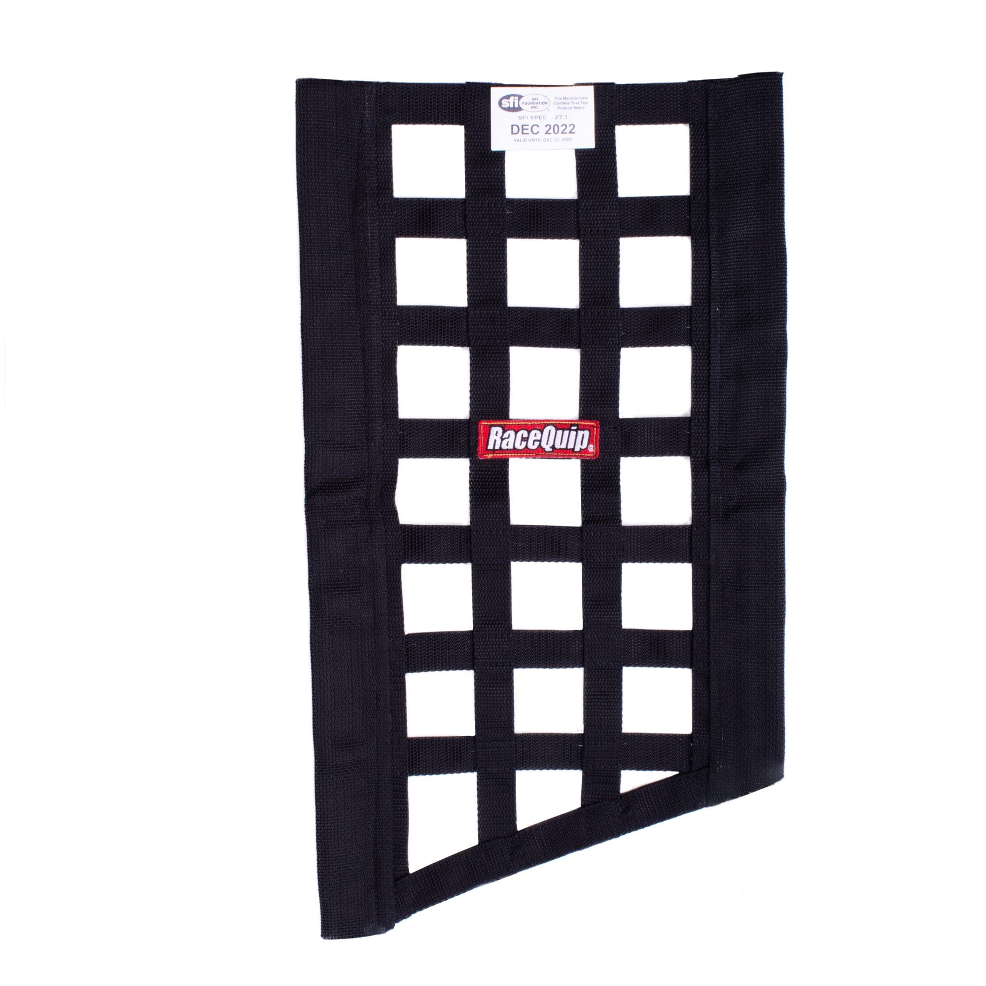 Funny Car Window Net RaceQuip SFI 27.1 Rated Black 22 to 18 H X 12 W 829535