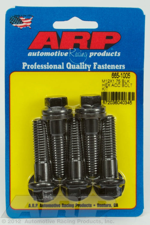 Hex ARP (665-1005) Oxide Bolt, Black