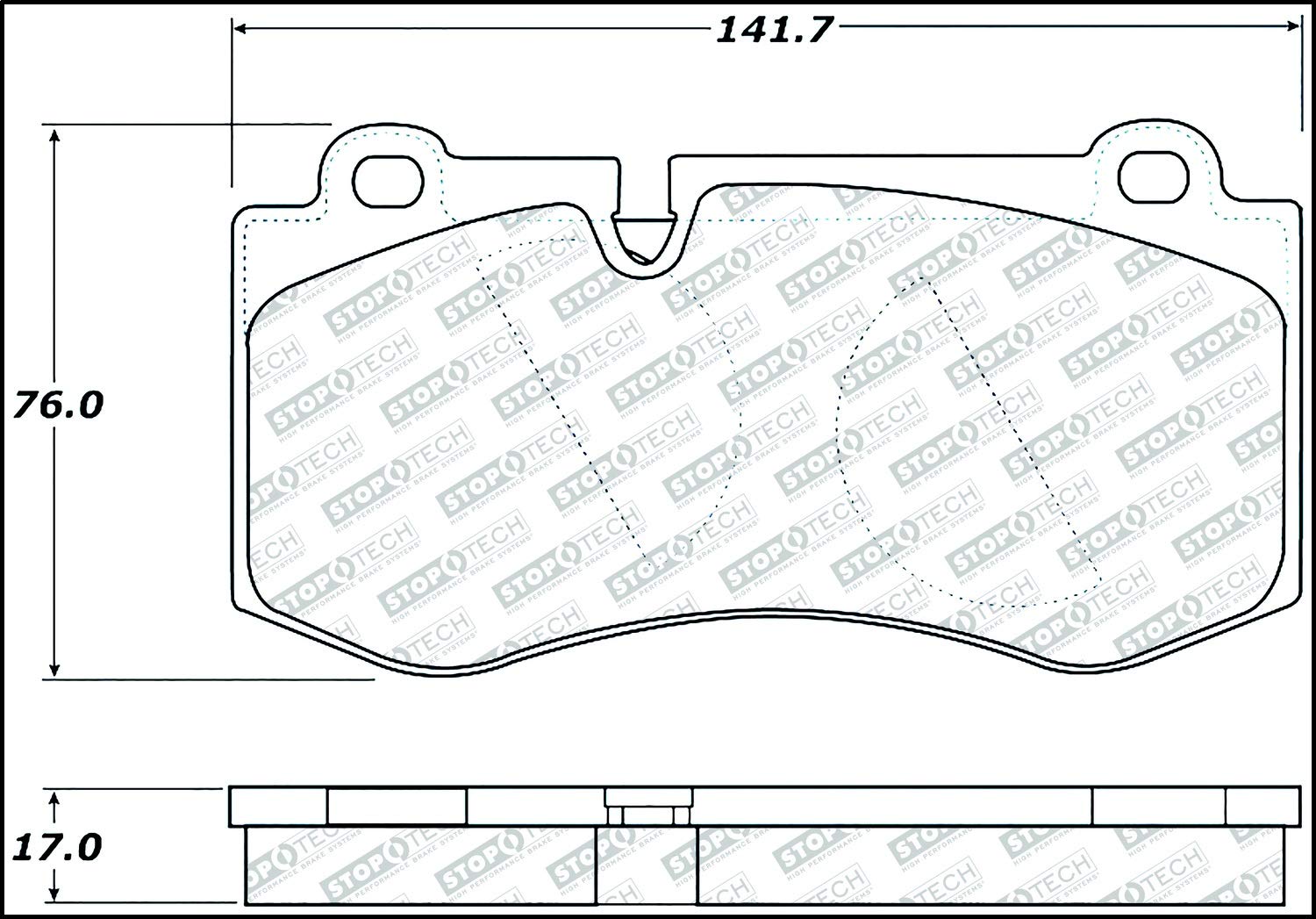 Brake Pads StopTech 305.12230 Street Select with Hardware