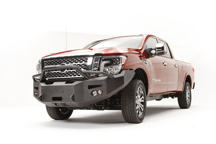 Fab Fours Premium Winch Front Bumper NT16-F3752-B Uncoated/Paintable w/Pre-Runner Guard [AWSL]