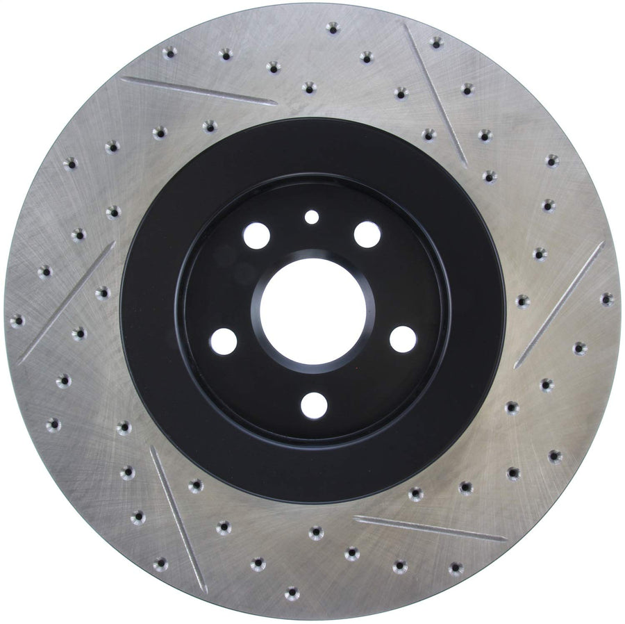 Front Right StopTech 127.62128R Drilled and Slotted Automotive Replacement Disc Brake Rotor Fits Select 2009-2015 Cadillac CTS