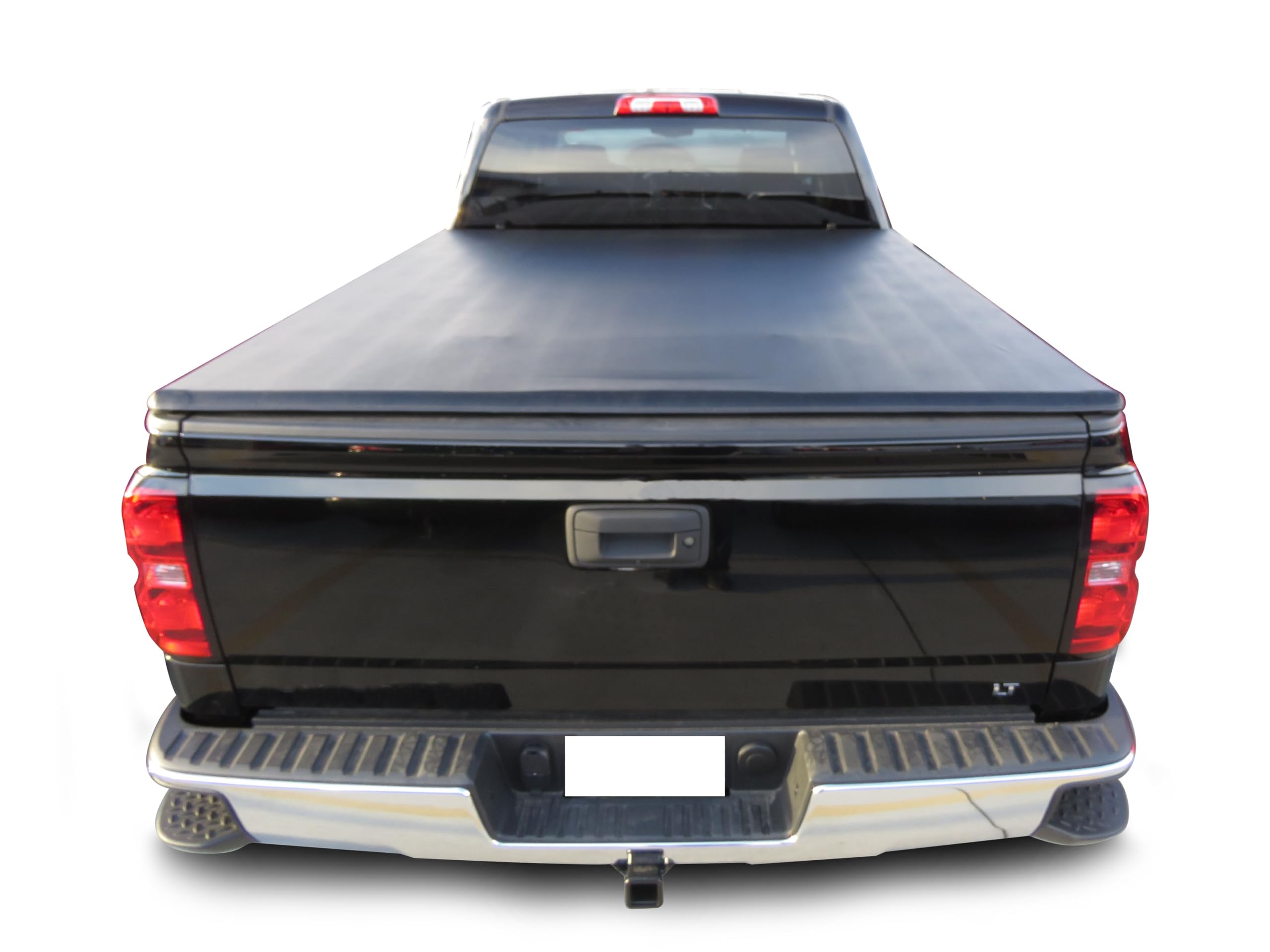 Premier Black Horse Soft TriFold Truck Bed Tonneau Cover Compatible with 15-19 Sierra3500 HD/Silverado2500 HD|19-22 Sierra 1500 LD|19-21 Silverado1500 LD|14-18 Sierra-Silverado 1500 6.6ft Bed-PRS-GM22