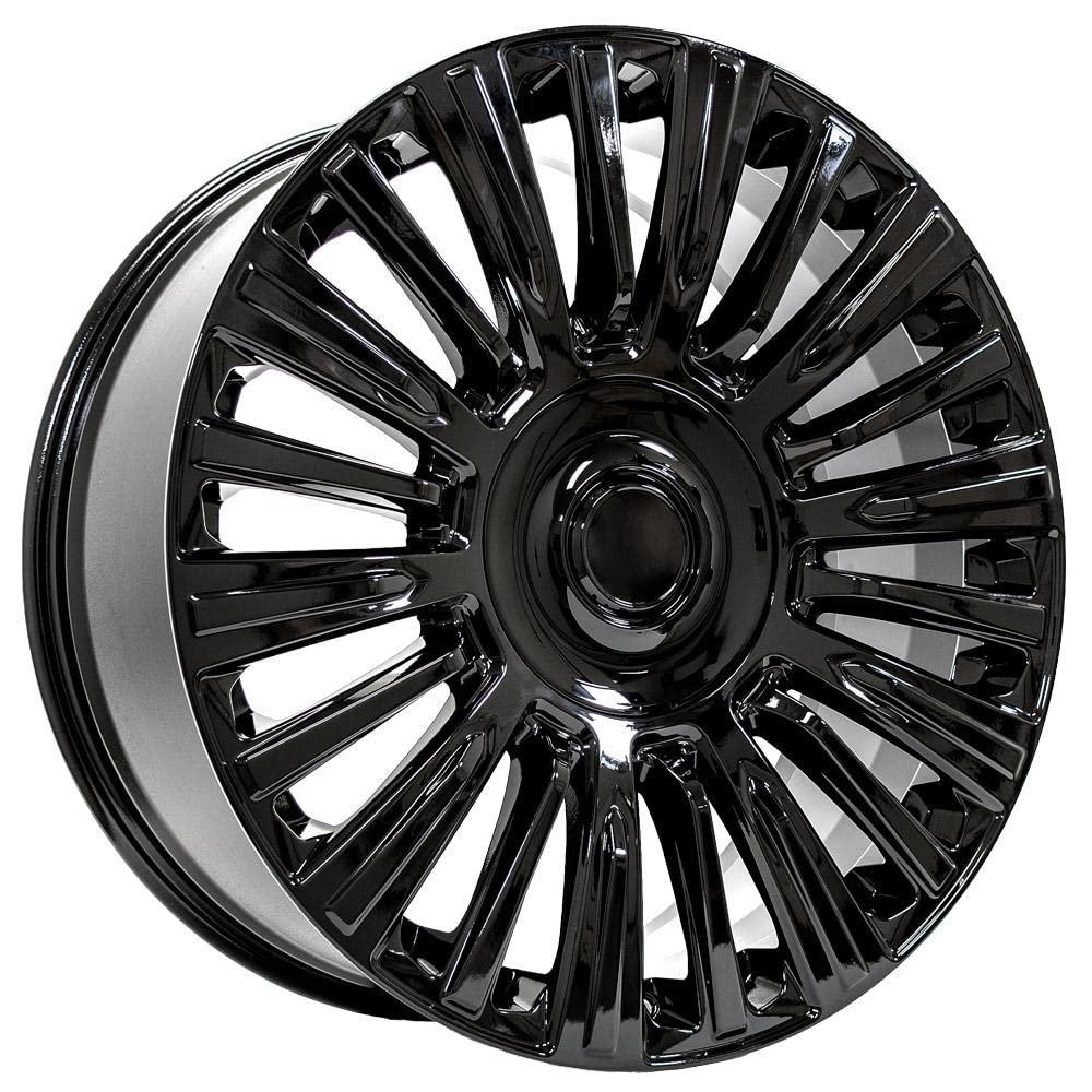 22 Inch OE Wheels CA92 Rim Fits Escalade Premium Luxury Platimum Style 6x139.7 22x9 Gloss Black - Hollander 4876 (1)