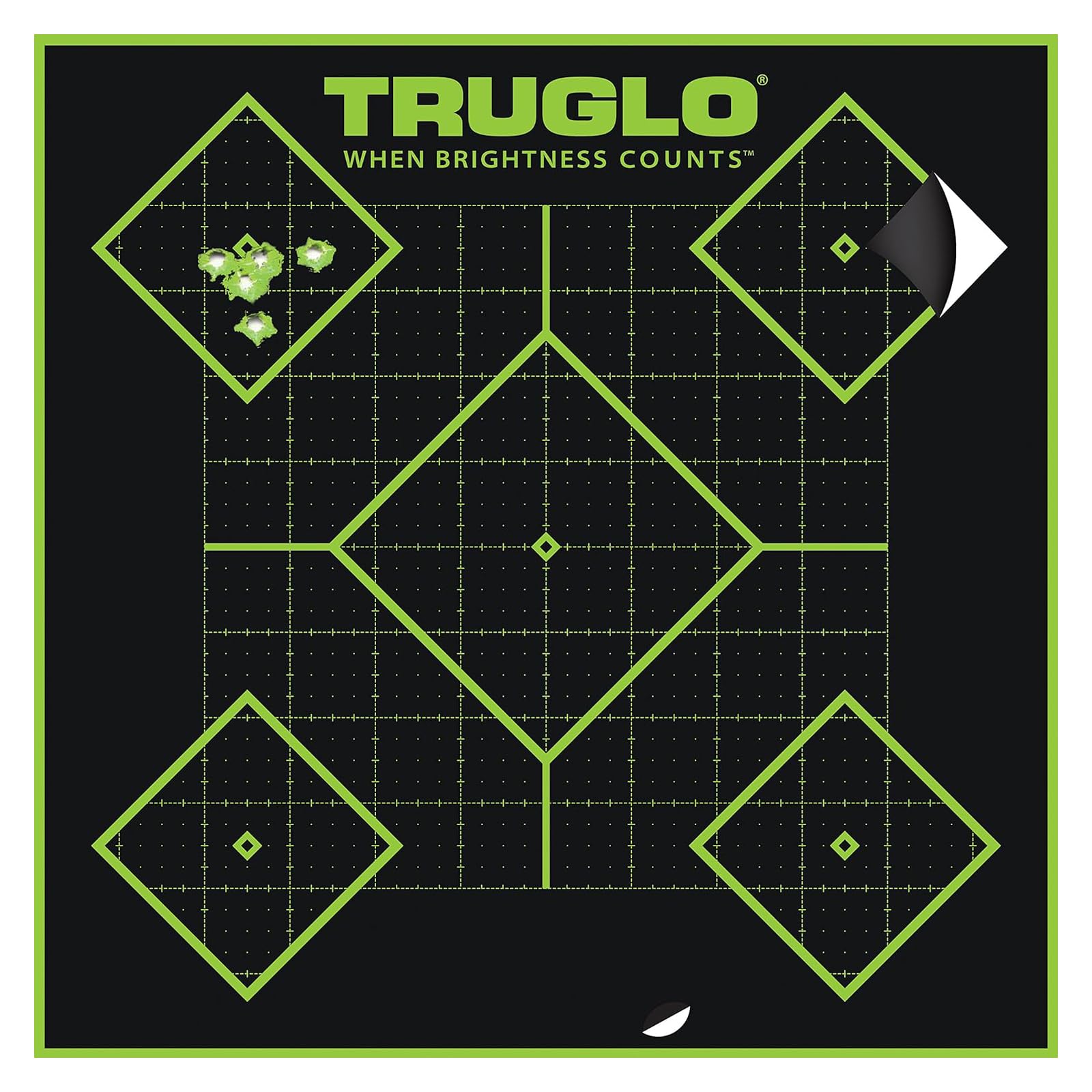TRUGLO 5-Diamond TRU-SEE Reactive Splatter Target