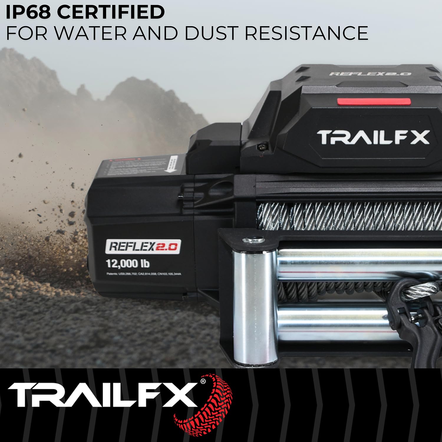 Reflex 2.0 Trailfx WR212B Winch 12k Wire