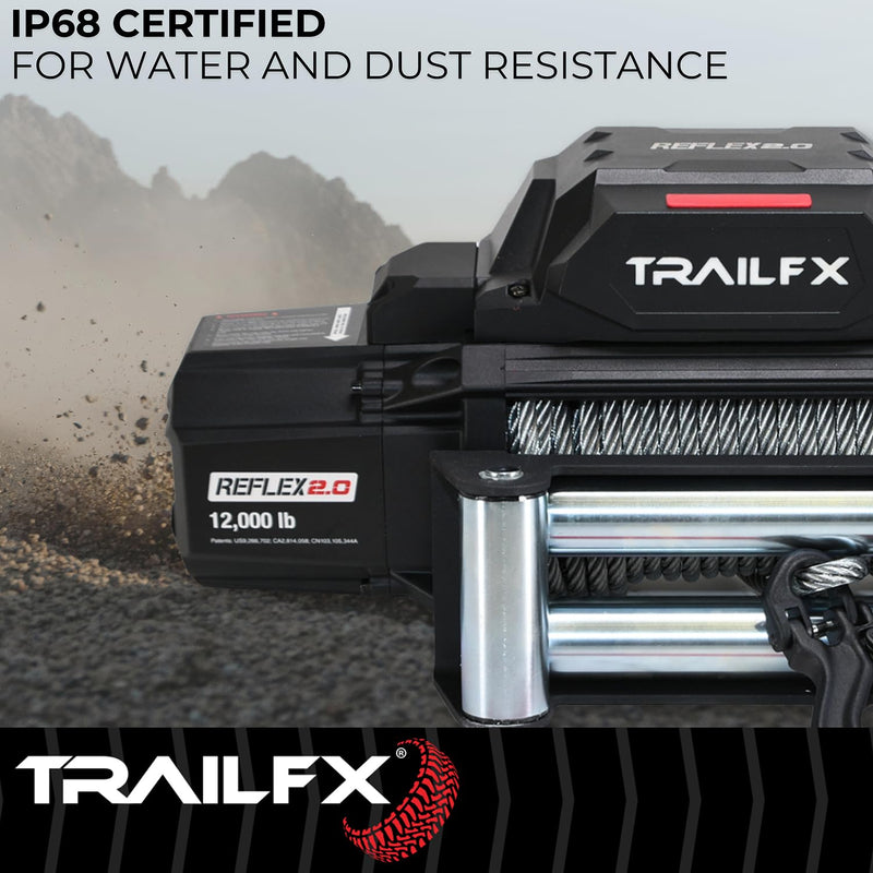 Reflex 2.0 Trailfx WR212B Winch 12k Wire